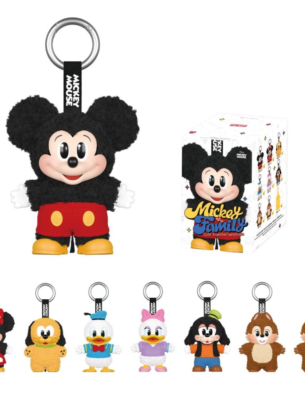 PopMart Mickey Family Cute Together Keychain Colorful Keychain